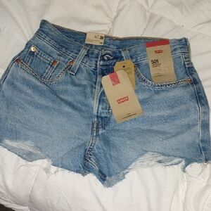 Levi's Women's Light Blue Jean Shorts